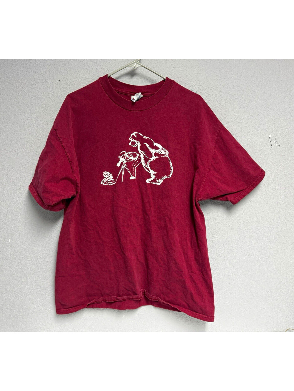 Vintage Rocky Mountain School of Montana, Missoula Montana T Shirt / 90s Maroon